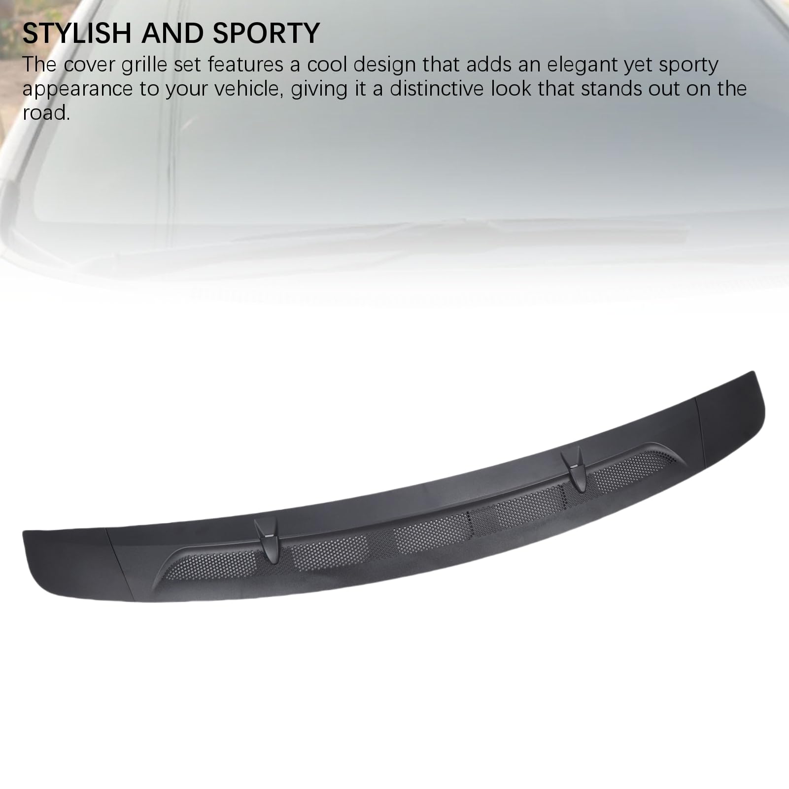 Asixxsix Set di Griglia di Copertura per Sfiato del Cofano, 3pcs Black ABS Plastic Plastic Sostituzione per W245 B Classe B180 B200 2005-2011, A1698360018, A1698300275