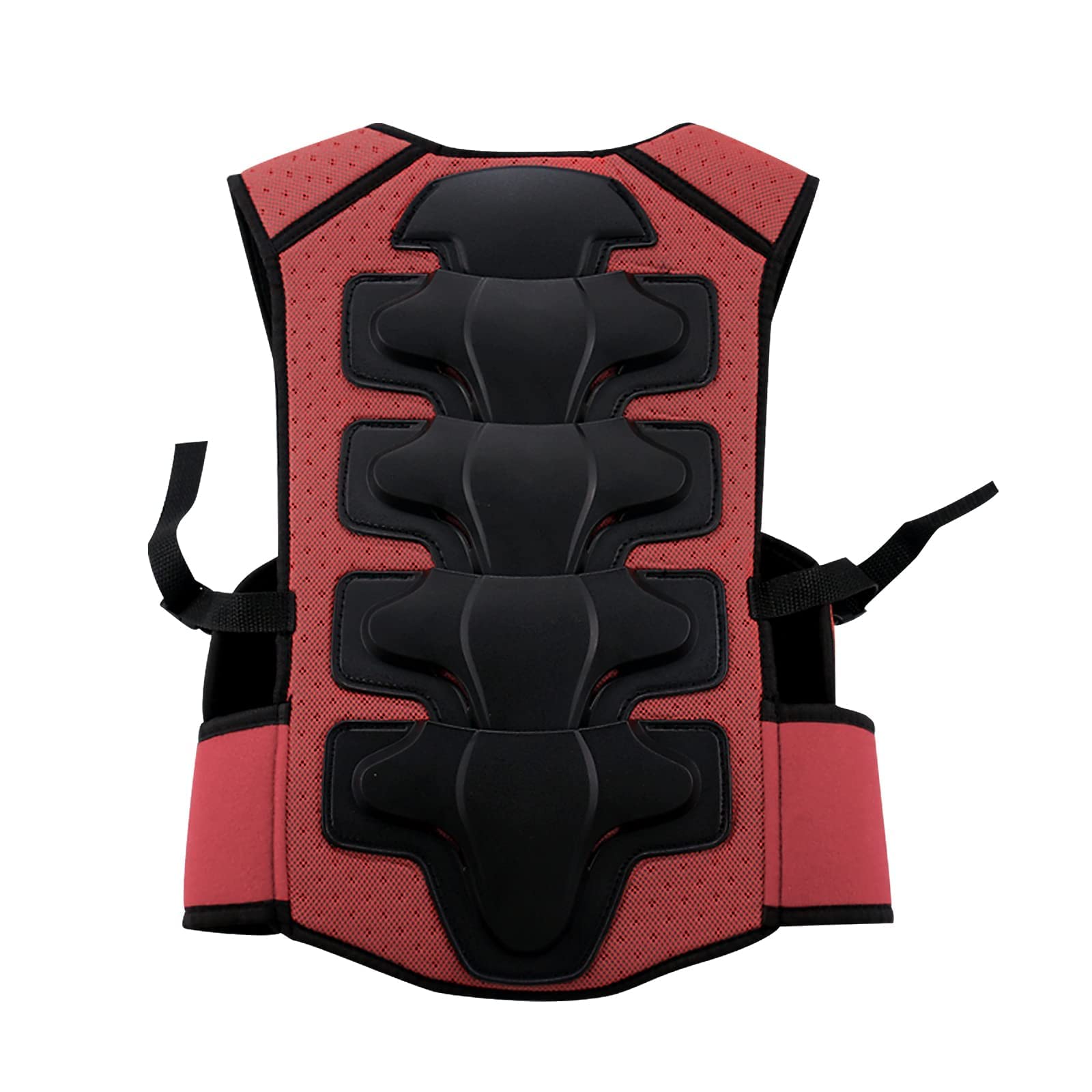 StarknightMT Protezione toracica per moto da bambino, per motocross, ciclismo, skateboard, sci, pattinaggio, fuoristrada (rosso)
