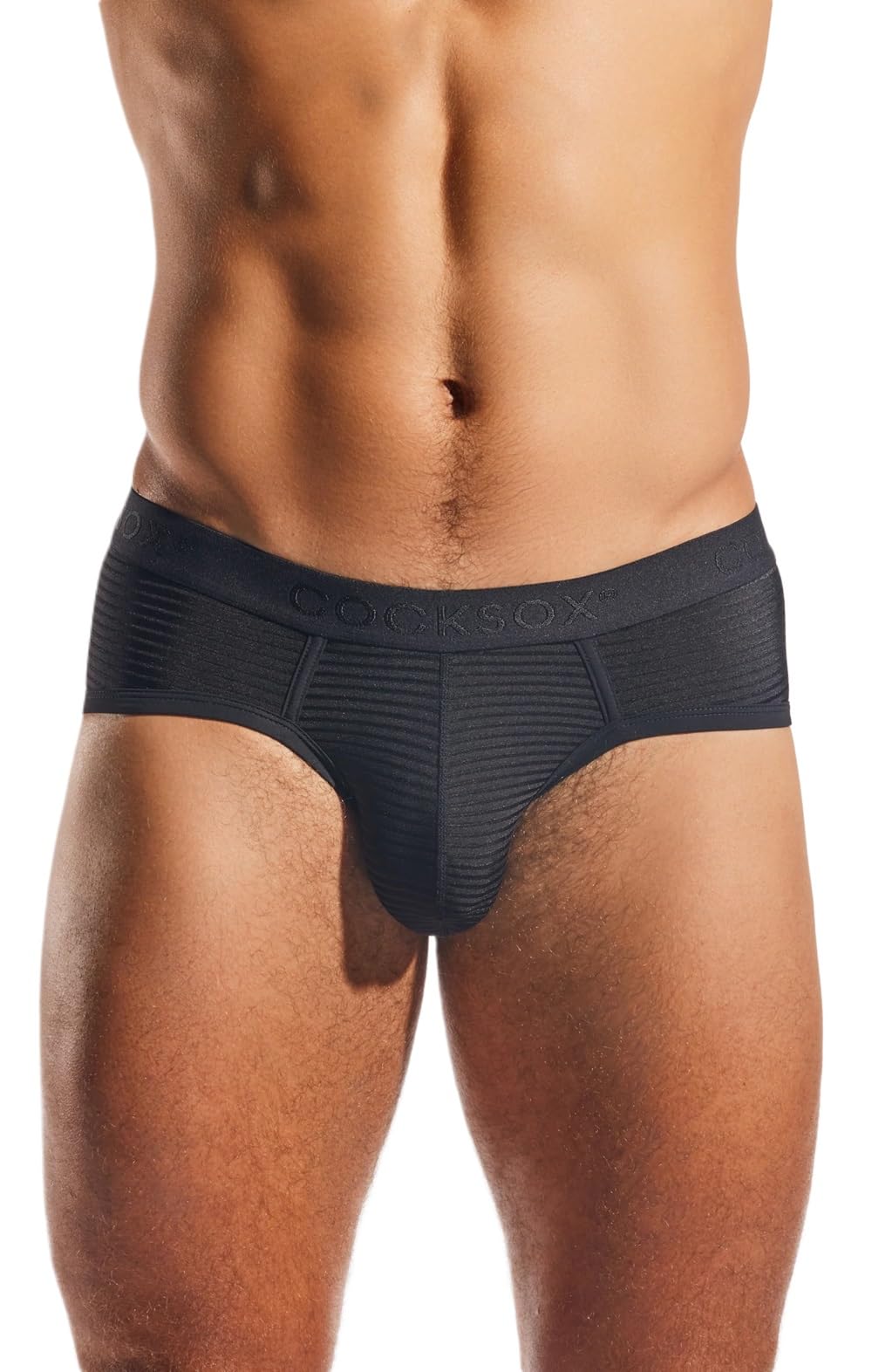 Cocksox Underwear, LUX Contour Pouch SportBrief, Nero, Men's Size M, Pack of 1