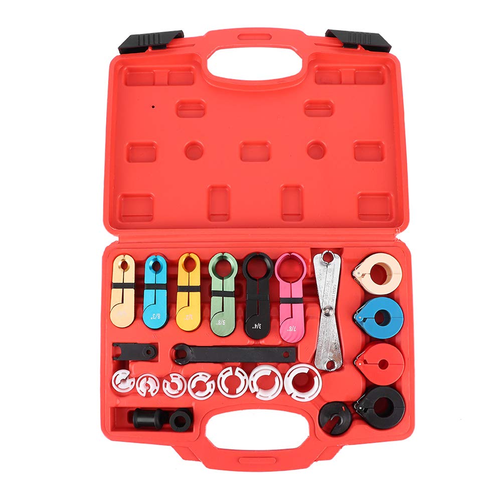 Tbest Herramienta de desconexión de la línea de transmisión, Kit de Herramientas de desconexión rápida de línea de transmisión de Combustible reemplazo para Aire Acondicionado automotriz