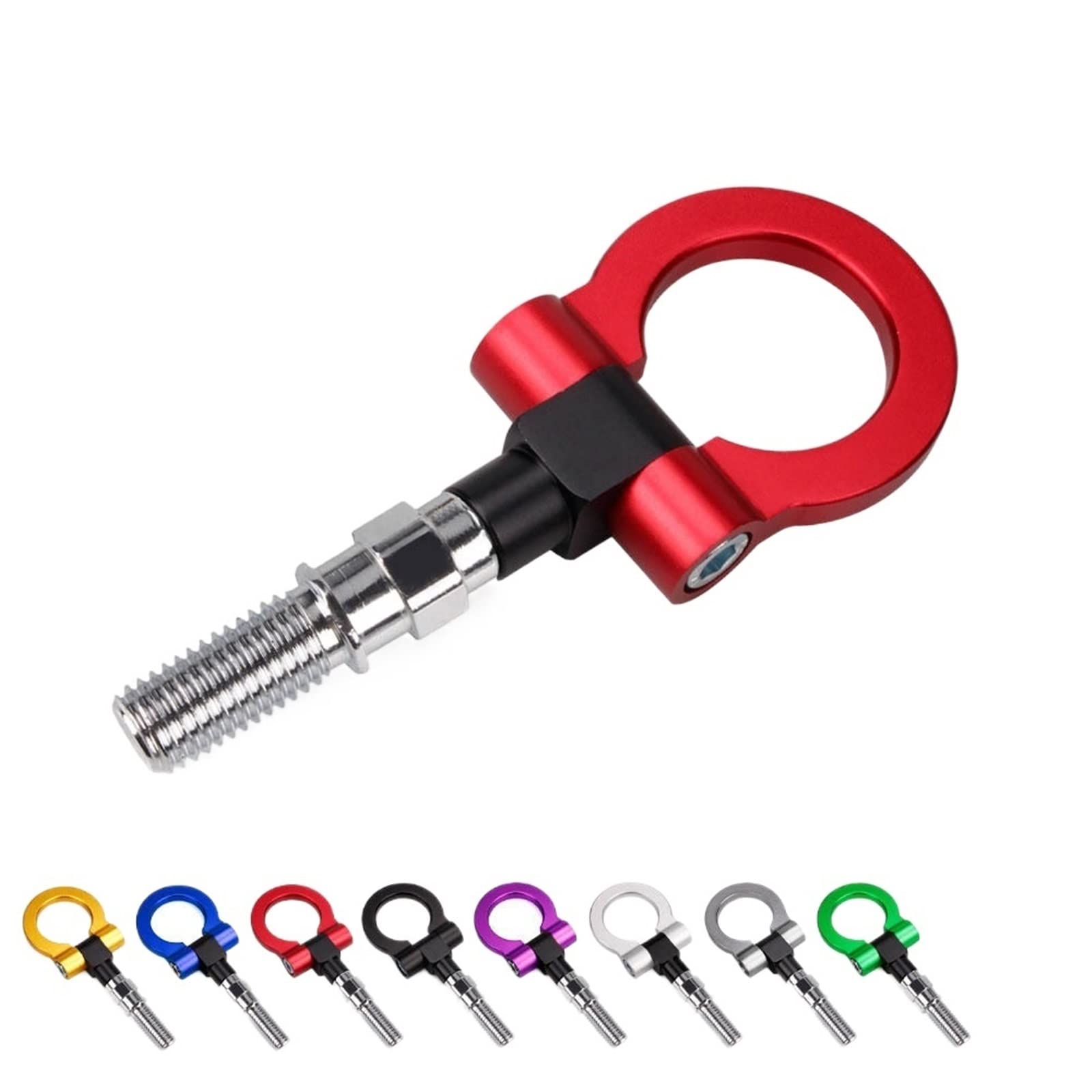 FAXIOAWA PortablPraktische Anhängerkupplungsform, Anhängerkupplung, Auto-Tuning, universelles Auto-Anhängerkupplungsring, Anhängerkupplungszubehör (Farbe: Rot)