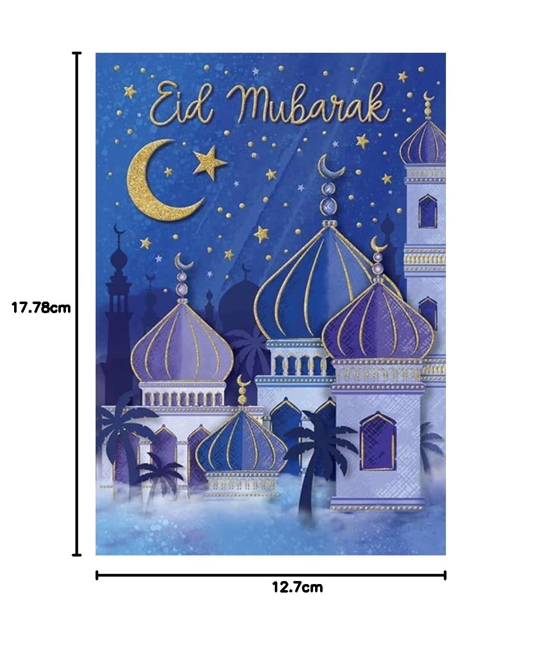 Regal Publishing Happy Eid Mubarak-kaart, 7 x 5 inch, C88412