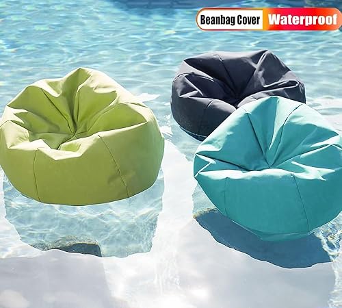 Miniatura 3 de Puf flotante para piscina, puf para adultos, para exteriores, impermeable, sin relleno, jardín, playa, camping, piscina, puf flotante Oxford (color