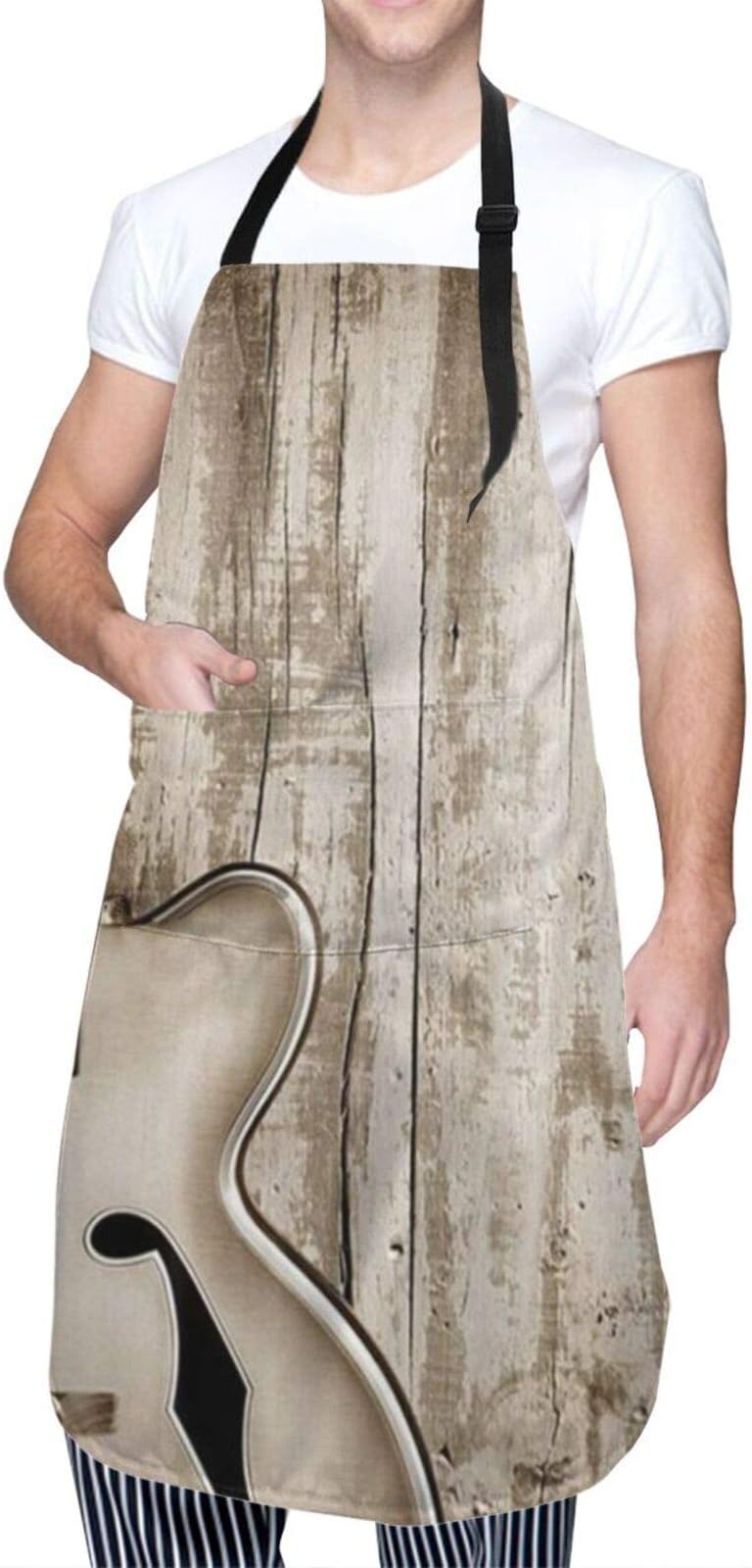 wonzhrui Dungeons And Dragons Yin Yang Half Body Waist Apron With Pocket For Bartenders, Cooking