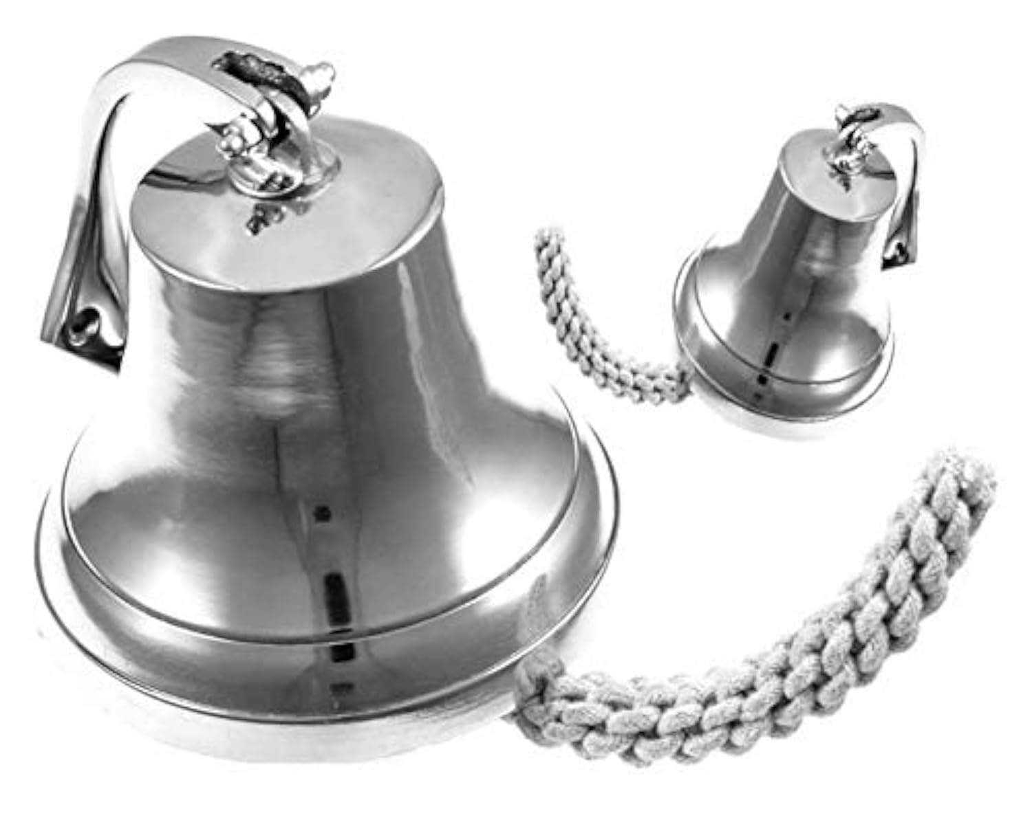 Cloche en aluminium poli de 6 cm ThorINSTRUMENTS objet nautique d'exception