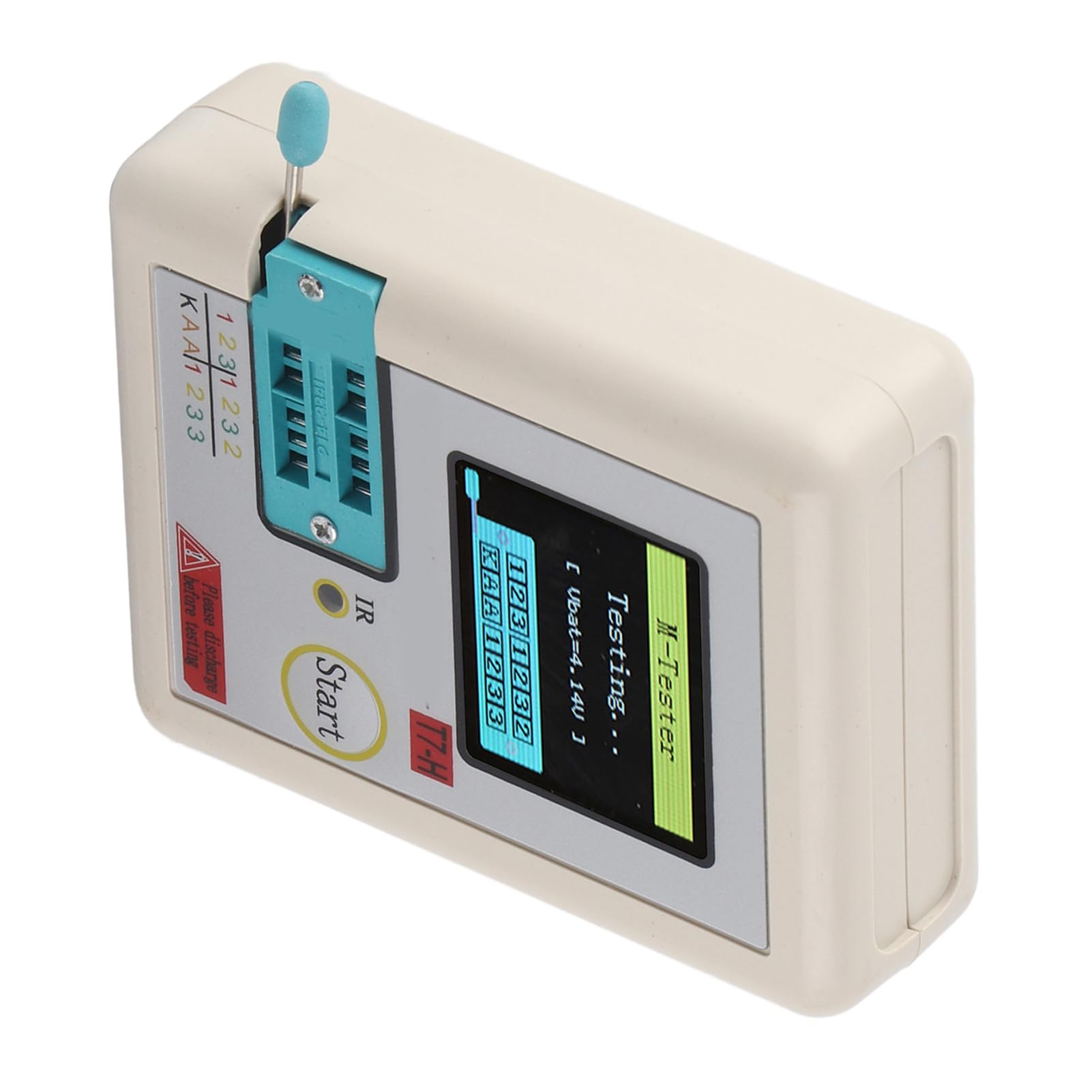 Testeur Transistor TC T7 H Testeur Affichage Graphique TFT Condensateur 25pF 100mF Résistance 0 01 50MΩ Testeurs Calibrateurs