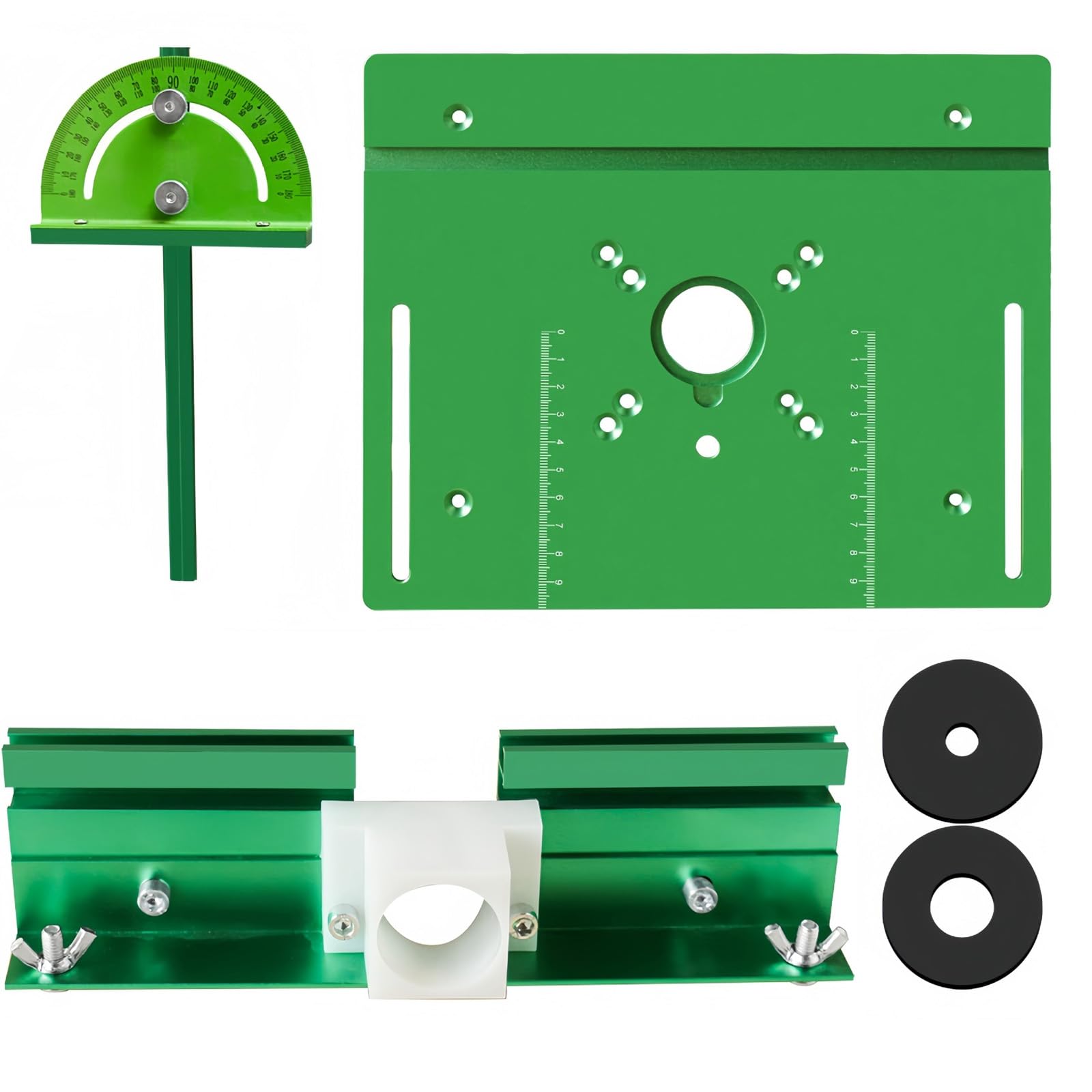 Multifunctional Adjustable Aluminum Alloy Router Base Plate for Various Woodworking Tool and Routers Detailed Carving Woodworking Router Plate