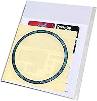 Vista 4 de Inlaystickers para ukeleles soprano - Roseta de agujero sonoro/Purfling - Azul abulón