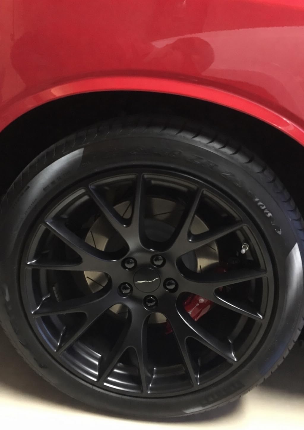 for Dodge Challenger inc Hellcat, R/T & Scat Pack Lug Nut Covers - 20 Glossy Black Wheel Nut Caps