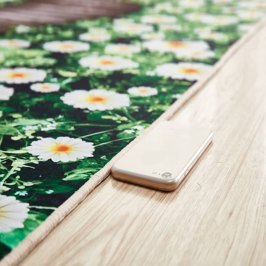 花冷え。 ラビットロンT L 萩原 HAGIHARA くすみカラーのストライプフランネルラグ