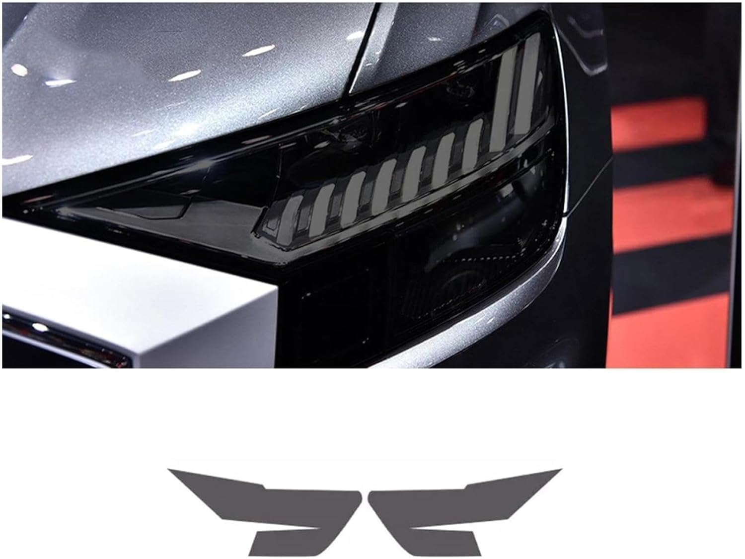 SamLng Car Front Light Film for SQ8 2019 2020 Headlight Protection Sticker Car Front Headlamp Protection Film car Lights Film Headlight Anti-Scratch Non-Yellowing Protective Film