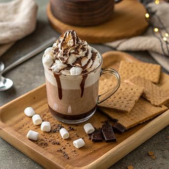 Kiid Coffee - 99.9% Caffeine-Free Organic Coffee for Kids - As Seen on Shark Tank - 12 Vitamins & Minerals, 4g Prebiotics, 0g Sugar - Non-GMO & Gluten-Free - Healthy Snack - Smores Latte - 12 Servings