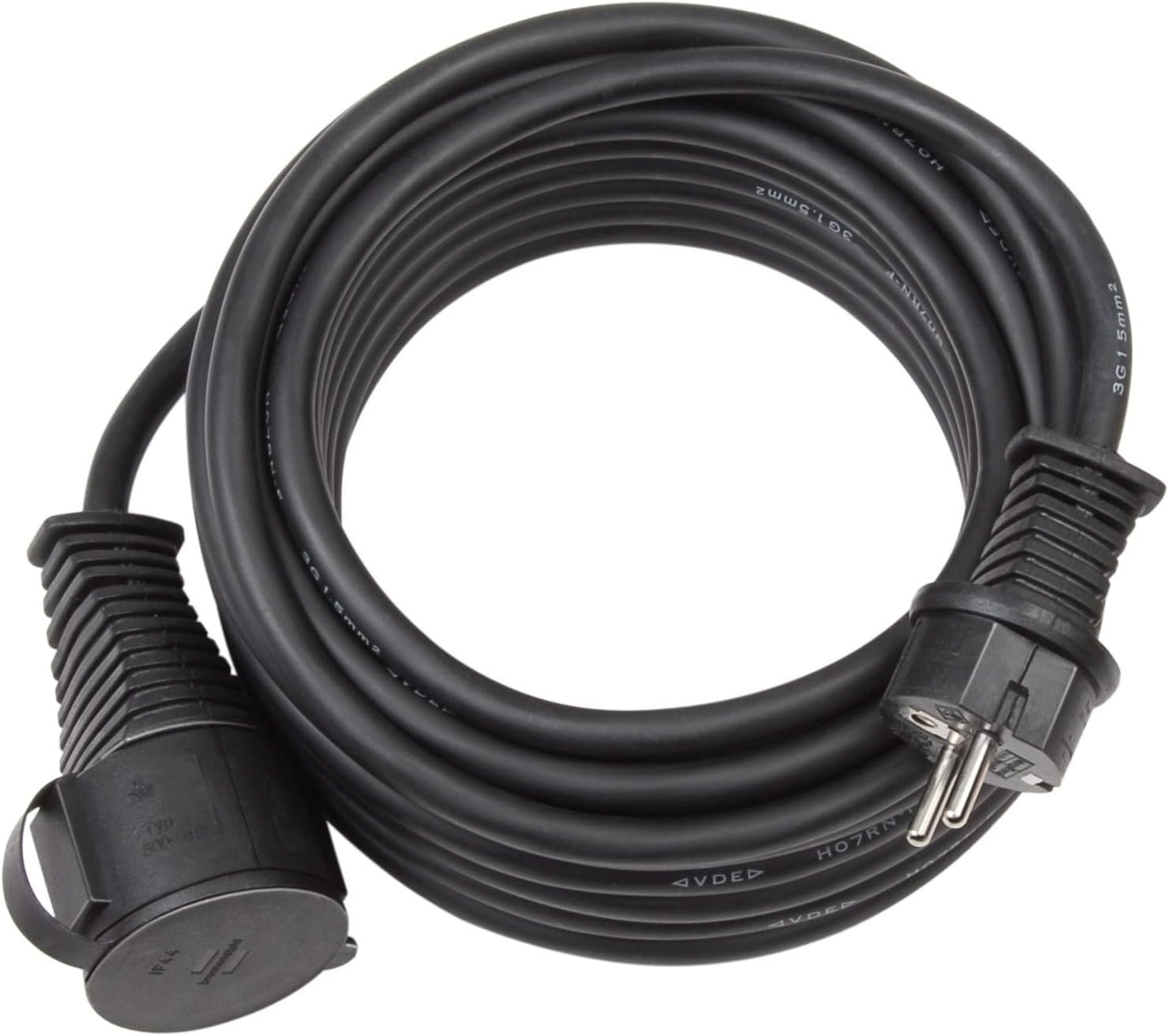 Brennenstuhl 1166810 IP44 Building Site Extension Cable 10 m Black