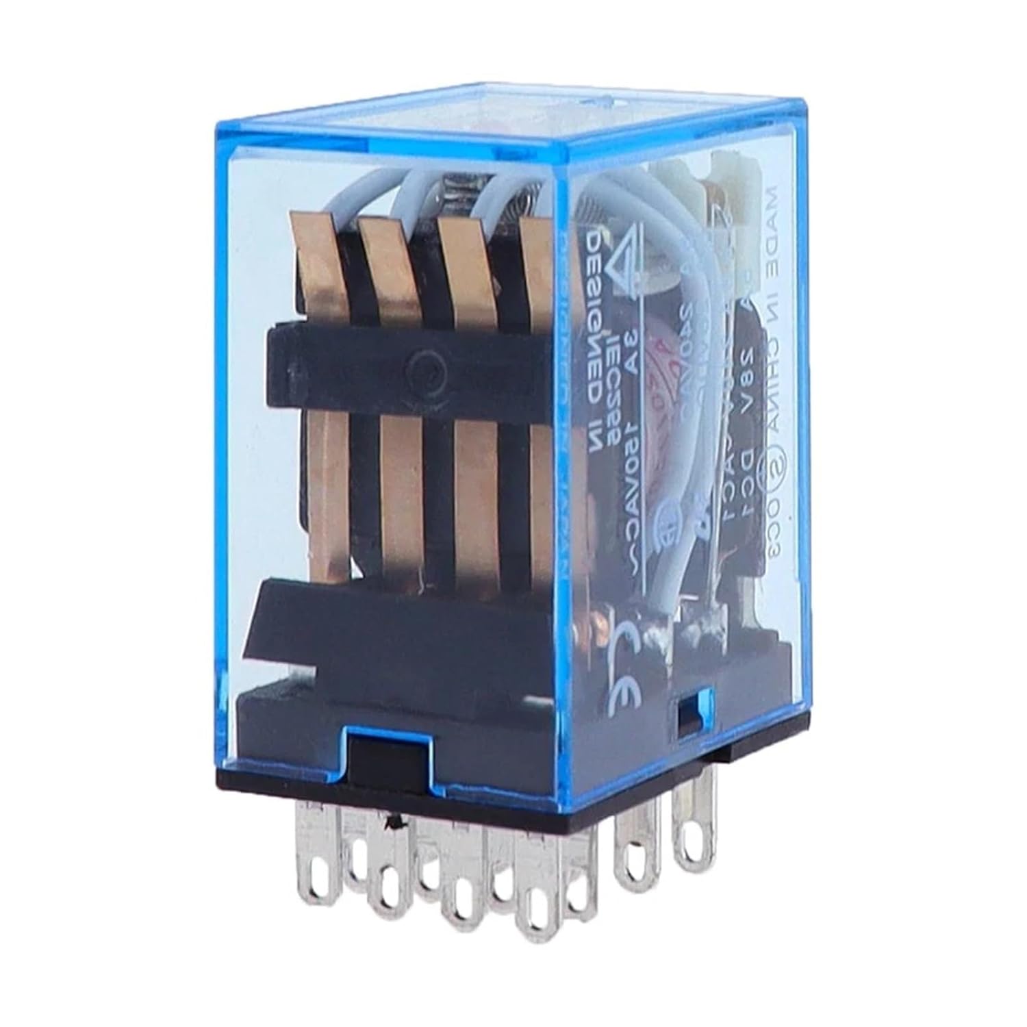 1PCS MY4NJ Power Relay AC12V/24V/110V/220V 4PDT 4NO 4NC Relay with LED Indicator for Industrial Automation and Control Systems