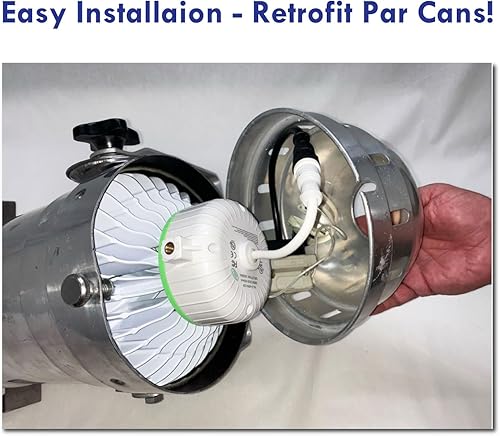 Miniatura 4 de Luz LED de reequipamiento de escenario y teatro de 100 W, blanco brillante 50K, para iglesiafiestaescenario, luz de inundación par 64 de 120 grados,