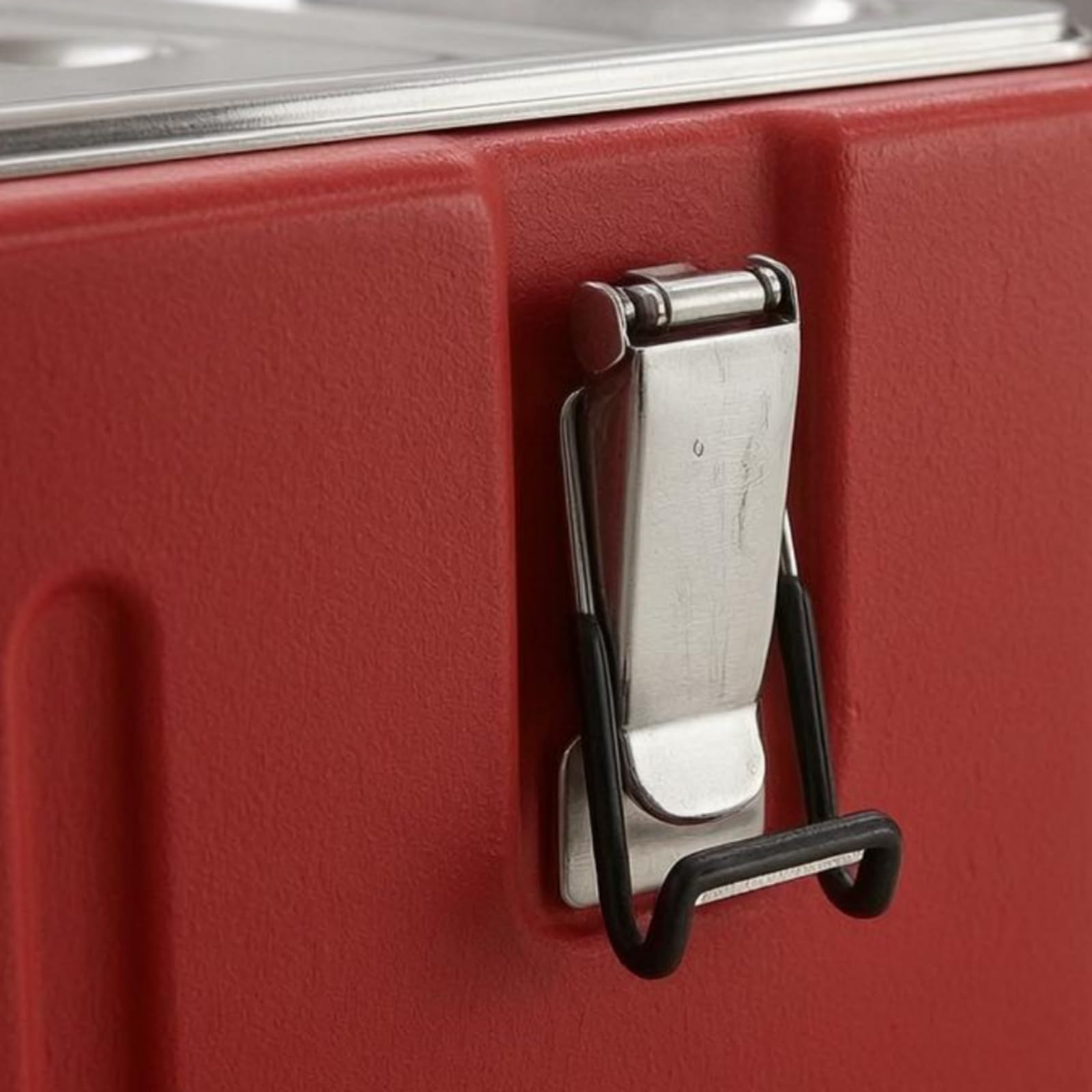 Contenedor Térmico Térmica Doble Tapa Contenedor Térmico Rectangular con Asas Laterales Recipiente Aislado, Caja De Aislamiento Con Revestimiento Extraíble De Cuatro Compartimentos