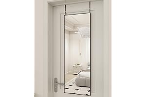 BEAUTYPEAK Over the Door Mirror - 16' x 50' Aluminum Alloy Full Length Hanging Mirror