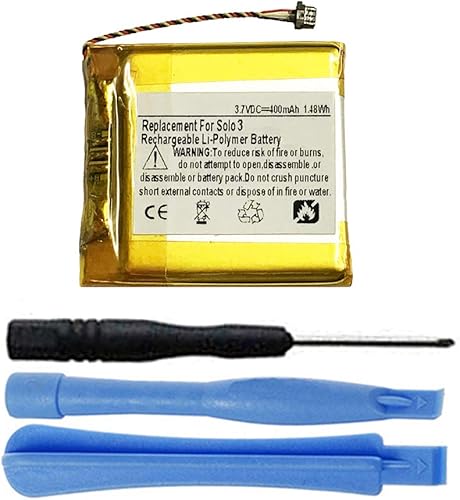 Reemplazo de batería de 400 mAh compatible con auriculares inalámbricos Beats by Dr. Dre Solo 3 Solo3 AEC353535