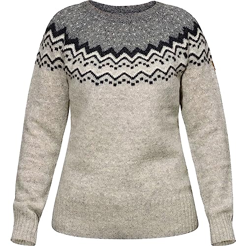 Fjällräven Övik Knit Sweater W, Felpa Donna, Grigio (Grey), XL