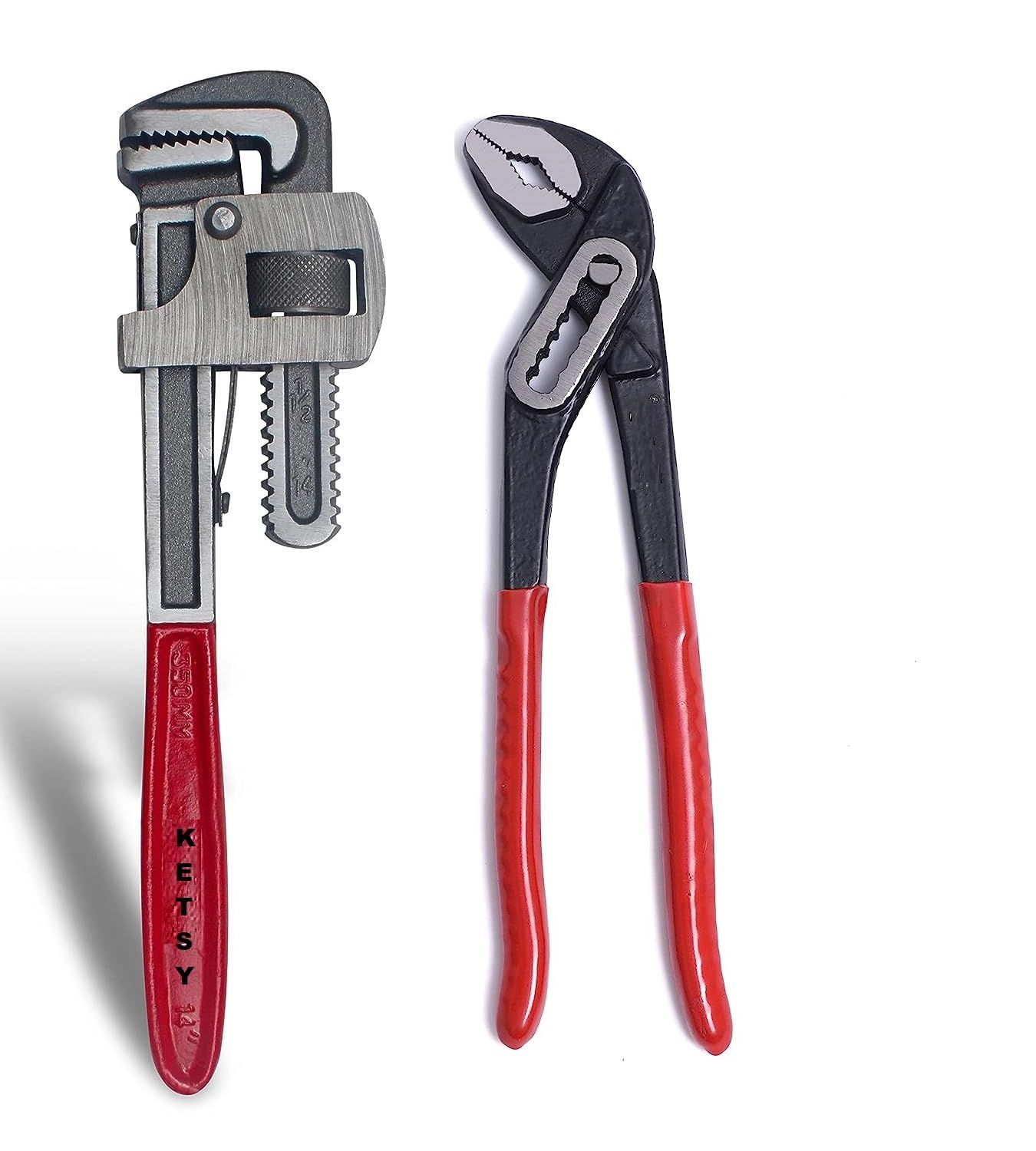 Ketsy 214 Kit Of 2 Tools Plumbing Kit (10 Inch Water Pump Plier, 14 Inch Pipe Wrench) (B0CCN44ZTW) Amazon Price History, Amazon Price Tracker