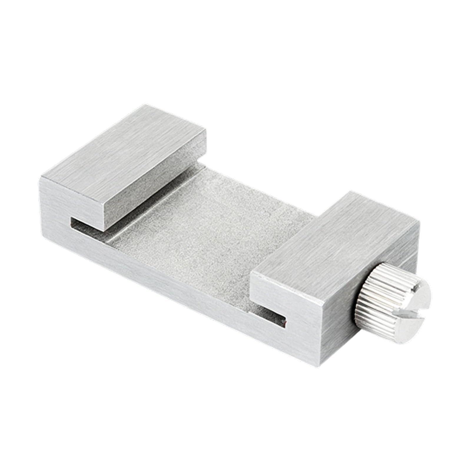 Layout Measuring Stop Block for Steel Rulers with Adjustable Thumb Screw, Repeatable Marking Guide for Workshop Use Ruler Locator Block Marking Stop Gauge Layout Scribing Repeat Line Guide Woodworking