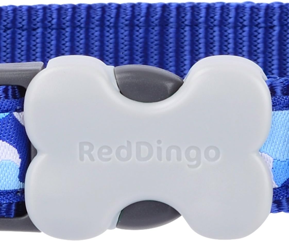 Red Dingo Camouflage Dog Collar, Small, Dark Blue - Image 3