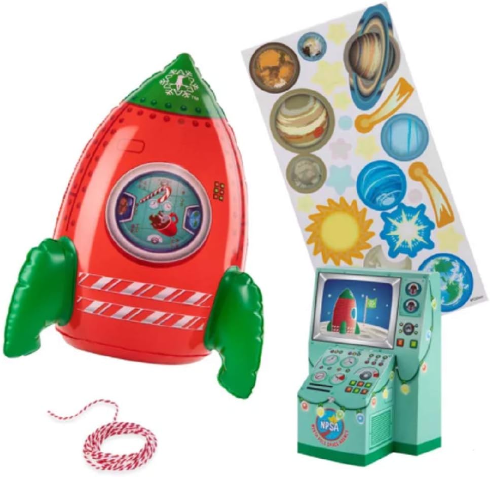 The Elf on the Shelf Exclusive 2020 4 Piece Clausmonaut Space Mission Rocket (Elf not included)