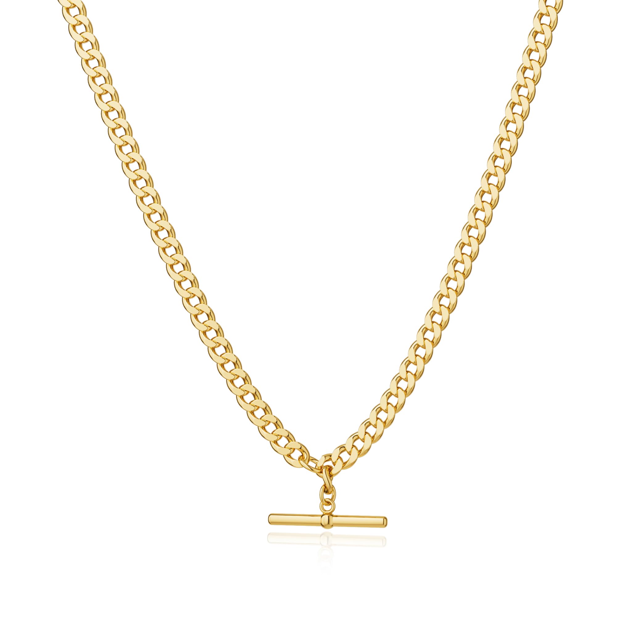 Moodear Gold Necklace for Women 14K Chunky Gold Chain Necklace Cuban Link Chain Choker Toggle Clasp Pendent Necklace for Women Trendy Fashion for Women