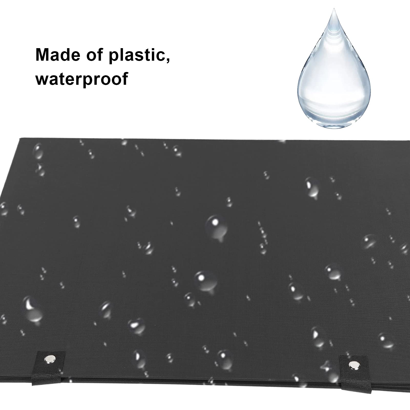 Portablocco in plastica rigida con clip professionale durevole leggero per studenti artisti principianti pittura disegno schizzi formato A3 portatile impermeabile (Clip per foto doppia posteriore