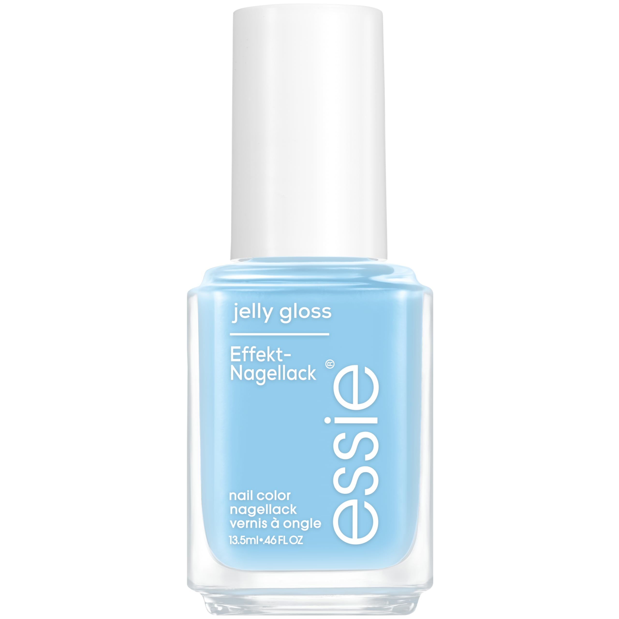 essie Nagellack ̶ Nr. 100 sky jelly, Nagellackfarbe in Hellblau, essie jelly gloss Kollektion, 13,5 ml
