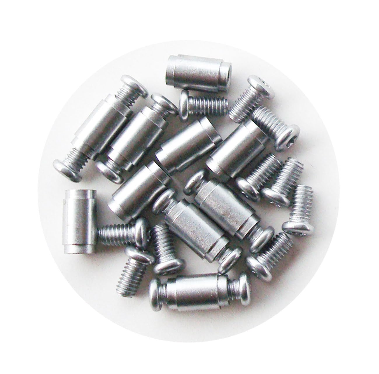 SICOLAS 10 Sets Pocket Knives Backspacer Standoff Stop Pins, EDC Knife Pivot Pin Screw, Folding Knife Rivets Shaft Fasteners (A)