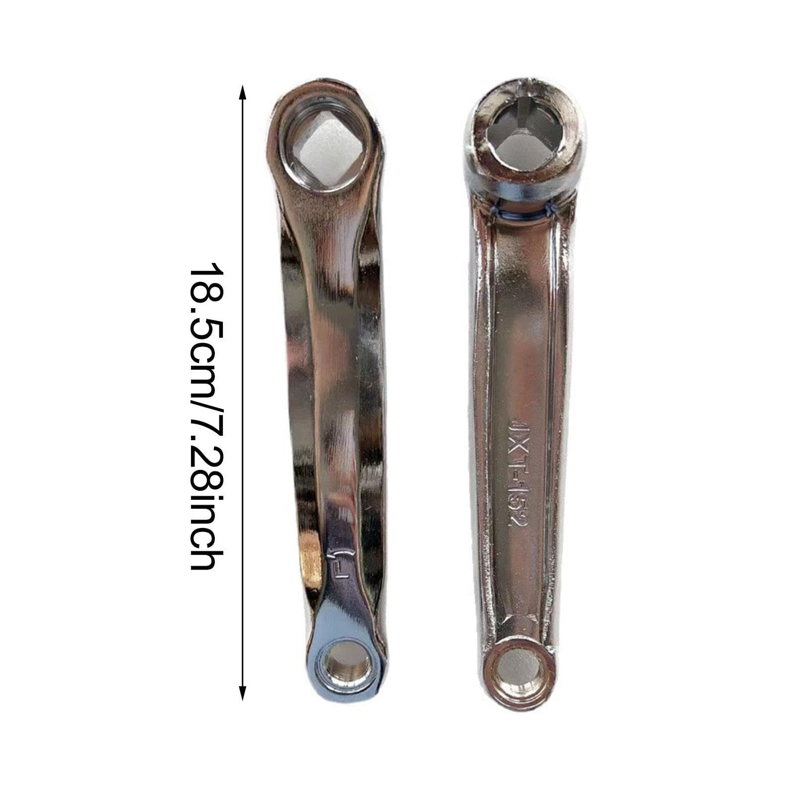 2 Pezzi Braccio Pedivella Bici Accessori Ricambio Set Pedivelle Metallo Compatibile con Cyclette da Allenamento Adatto per Riparazione Palestra Casa