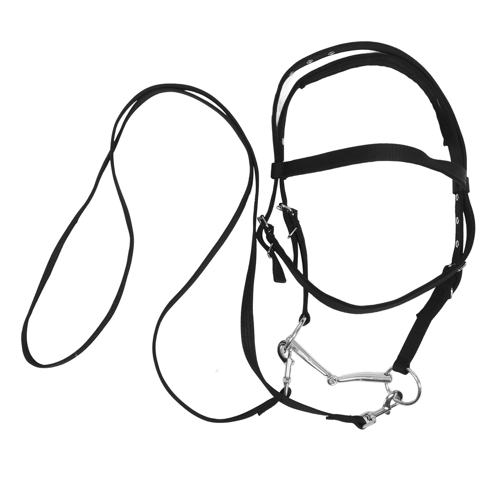 SHERCHPRY Cavezza di Corda per Cavalli Regolabile in Nylon Resistente, Briglia Multiuso Cinghia da Tiro per Addestramento e Equitazione, Adatta a Cavalli Oltre 1,3 M di Altezza, per