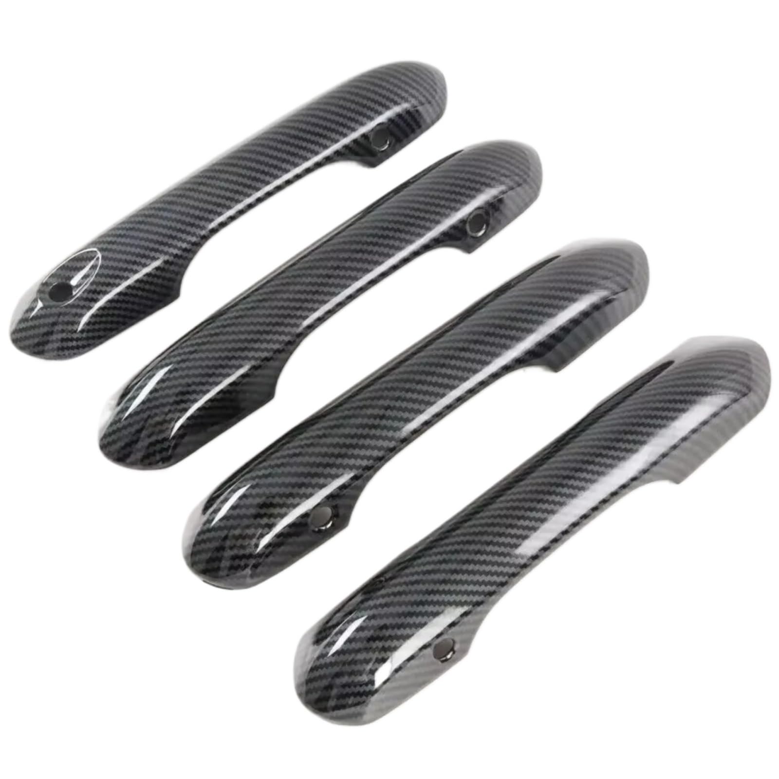 Qdzvalumv Fiber Look Car Door Handles Cover Shell Compatible With For Explorer 2020-2024 Car Exterior Door Handle Cover Trim Styling Accessories Set(Fiber Look)