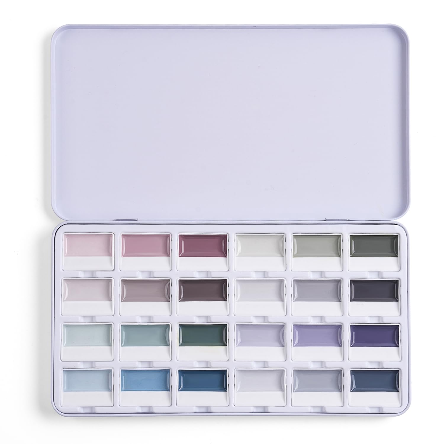 Fuumuui 24-Color Watercolour Paint Set, Opaque Semi-Moist Solid Watercolour Paints Professional Art Supplies for Artists Beginner Painters Amateur Hobbyists Painting โ image 1