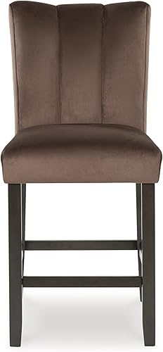 Miniatura 122 de Ashley Signature Design - Taburete de bar tapizado Negro -,Marrón,Gris,Two Toned,Marrón tapizado,Blanco
