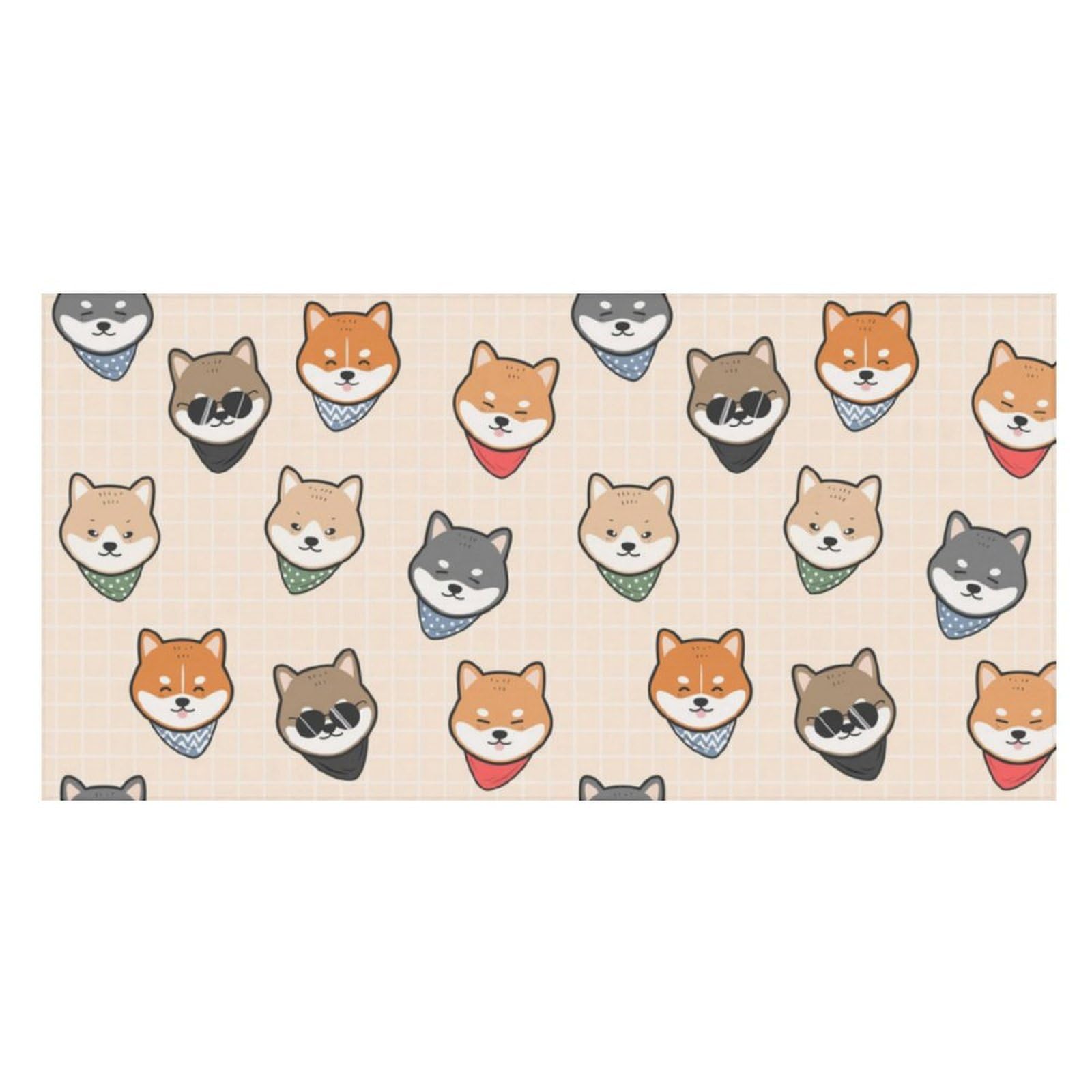 LWORZIIB Beach Towel, Shiba Inu Dog Pattern Bath Towel, Pool Towel Great for Gym Swimming 80 X 160cm