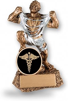 Custom Monster Hero Award Trophy - Personalized 3 Lines