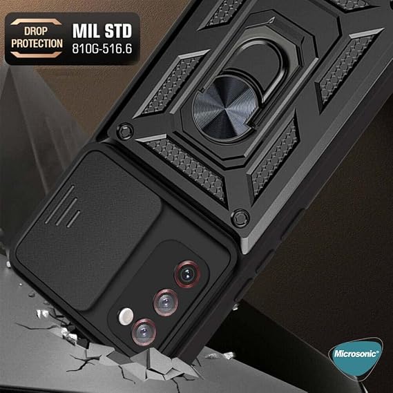 Microsonic Samsung Galaxy Note 20 Ultra için Kılıf Impact Resistant Siyah [Galaxy Note 20 Ultra ile Uyumlu Kılıf - Siyah]