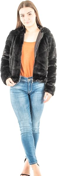 ONLY ONLNEWCHRIS FUR HOODED JACKET CC OTW Ceket Kadın