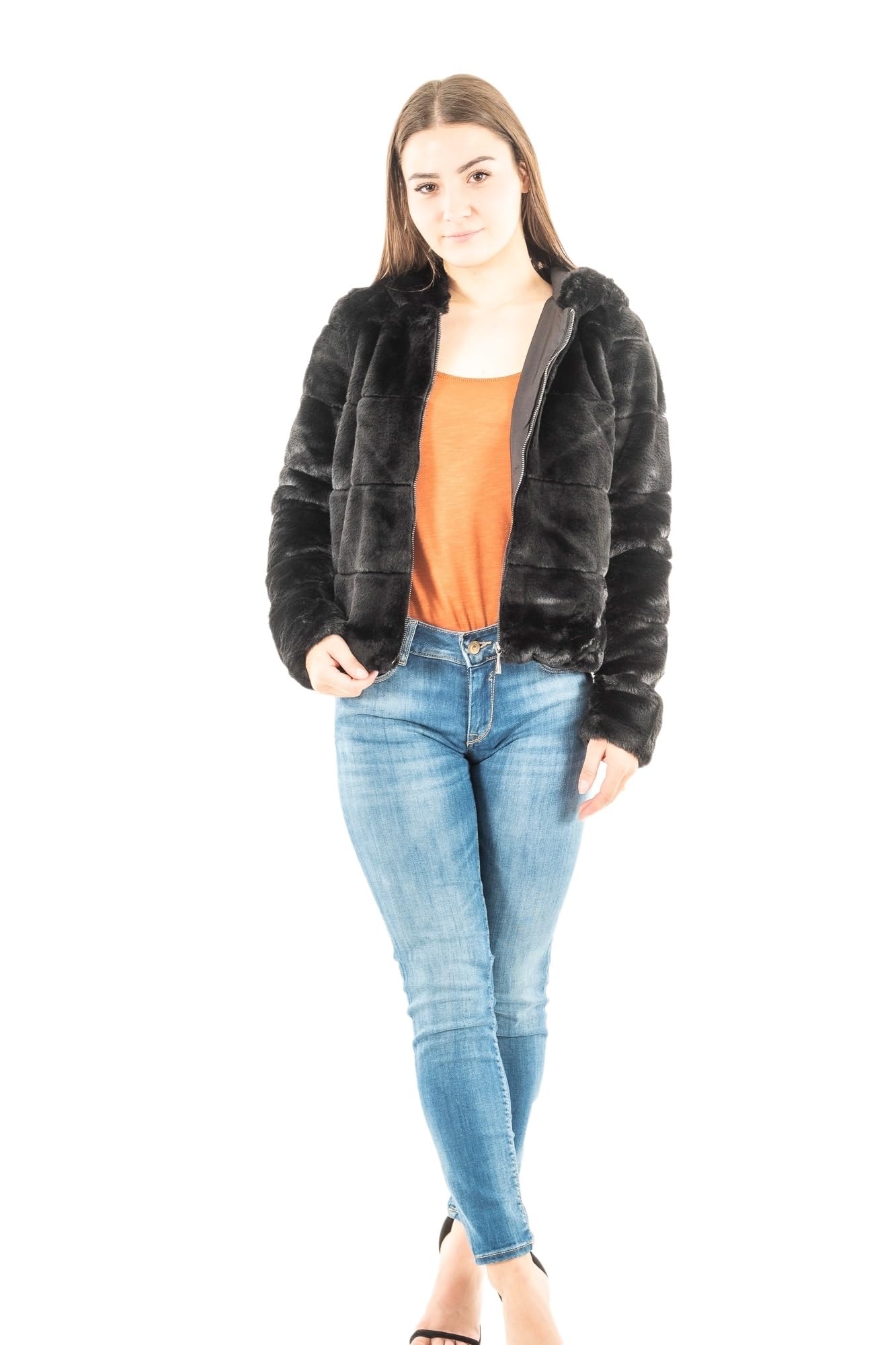 ONLNEWCHRIS FUR HOODED JACKET CC OTW Ceket Kadın