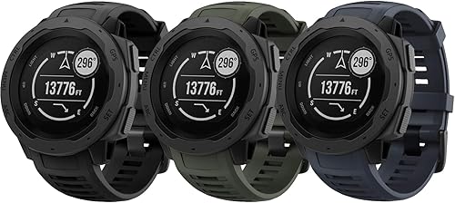Miniatura 16 de NotoCity Correa de repuesto para Garmin Instinct, correa de repuesto de silicona suave, solo compatible con Instinct Sports GPS Smart Watch