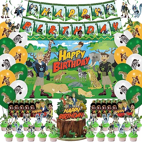Cartoon Animal Party Decorations Birthday Supplies, Include Banner