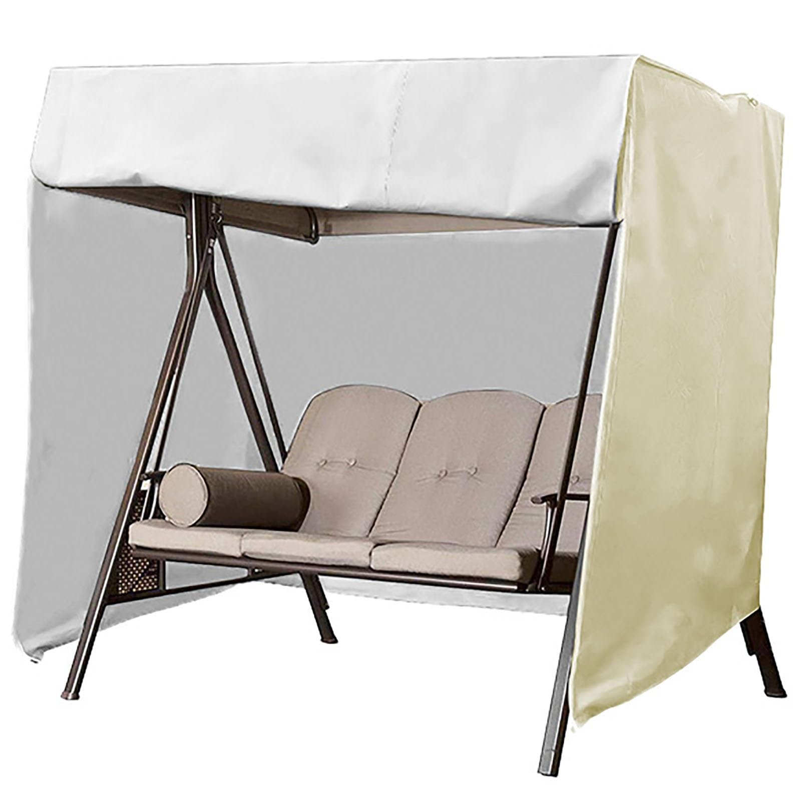 Housse imperméable pour balancelle 3 places et balançoire de jardin | Protection de chaise hamac 190T | Bouclier coupe-vent toutes saisons (220 x 125 x 169,9 cm)