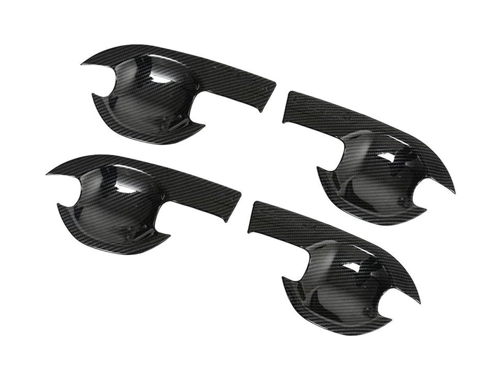 Hckclmbmzw C For Outlander 2013-2019 Door Handle Over Outer Bowls Trim Ar Assecories Styling Stickers Protective Door Handle Over(C)