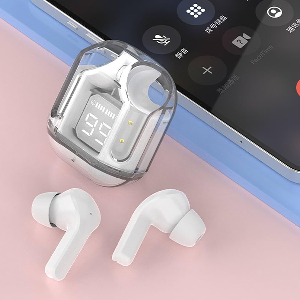 Écouteurs sans Fil Bluetooth 5.3, Son Stéréo HiFi, écouteurs Bluetooth avec Appel Clair et étui de Chargement sans Fil, écouteurs Intra-Auriculaires Rechargeables pour Le Sport, : Amazon.fr: High-Tech