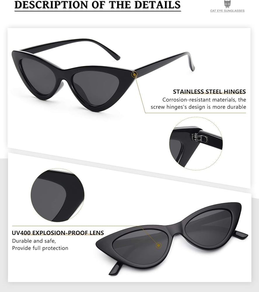 Amazon.com: livho Trendy Polarized Sunglasses Women, Retro  display picture 1