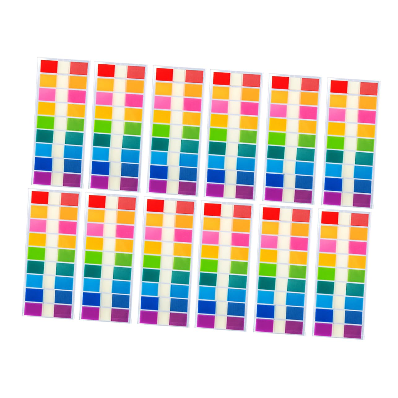 SHINEOFI 4500pezzi Segnapagina Adesivi Colorati Fluorescenti Per Indici Linguette Rimovibili Per Libri Scuola e Ufficio Facili Da Applicare e Riutilizzabili Per Organizzare Appunti e Note