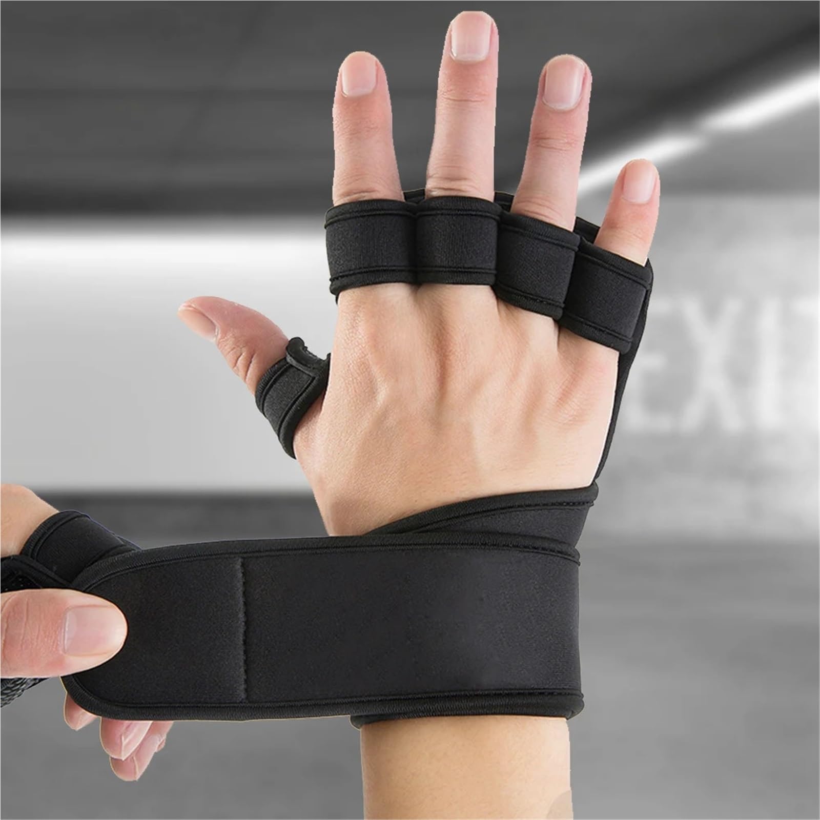 Guanti Da Fitness Guanti da allenamento for sollevamento pesi con supporto for il polso, guanti da ciclismo, guanti da palestra antiscivolo for ginnastica Per Il Fitness