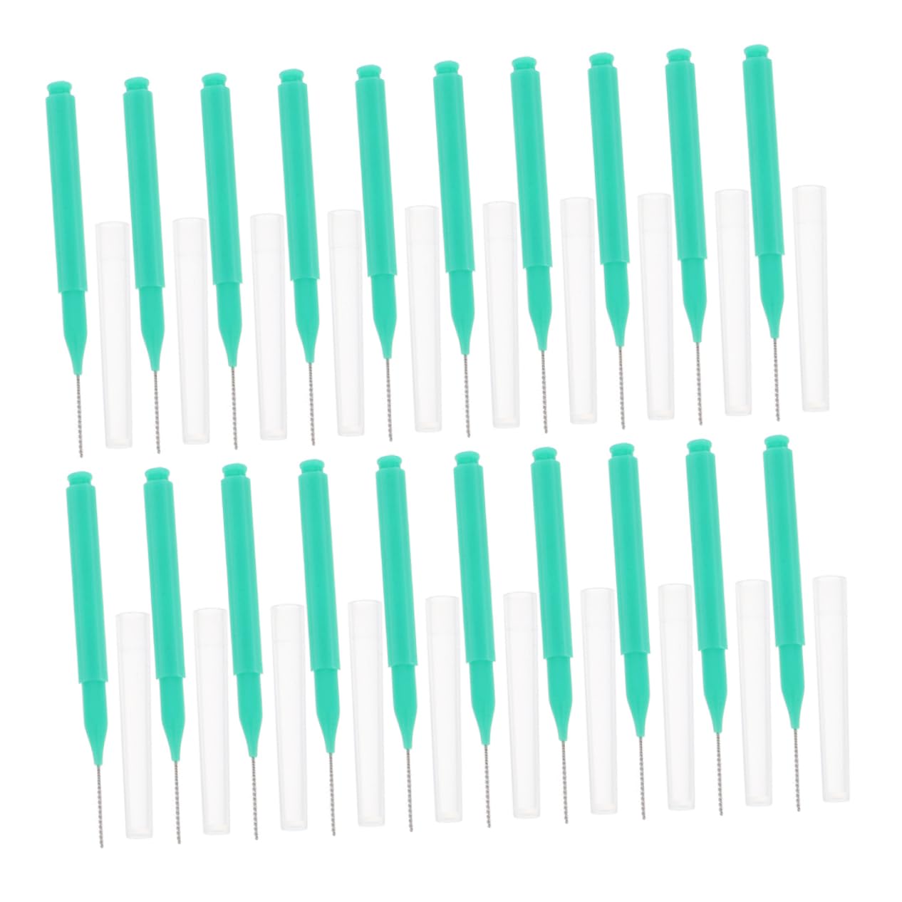 Interdentalbürste 200 Stück mit Weichen Borsten und Ergonomischem Griff